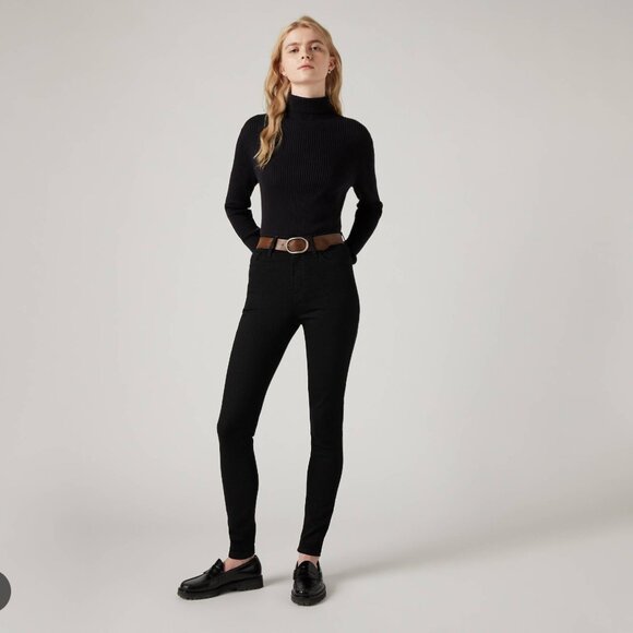 BNWT Levis 720 High Rise Super Skinny 27 - Black - Picture 1 of 14